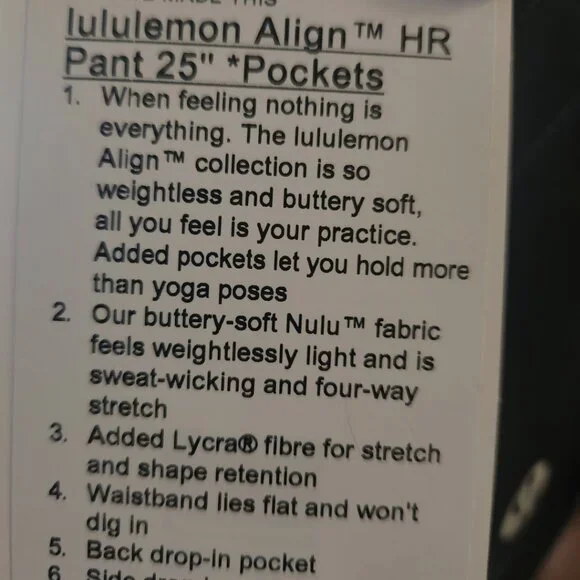 Lululemon Align HR Pant 25" Pockets - purple - Picture 5 of 5